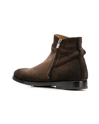 Bottines chelsea en daim marron foncé Officine Creative