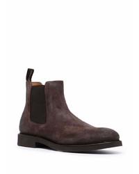 Bottines chelsea en daim marron foncé Doucal's