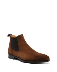 Bottines chelsea en daim marron foncé Magnanni