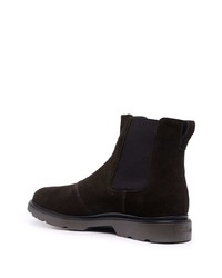 Bottines chelsea en daim marron foncé Hogan