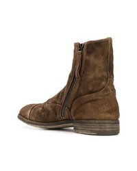 Bottines chelsea en daim marron foncé Premiata