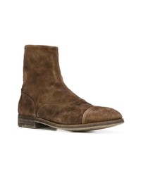 Bottines chelsea en daim marron foncé Premiata