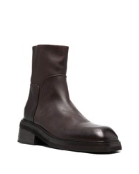 Bottines chelsea en daim marron foncé Marsèll