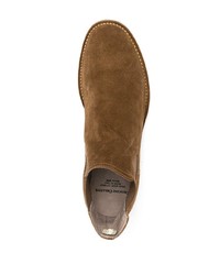 Bottines chelsea en daim marron foncé Officine Creative