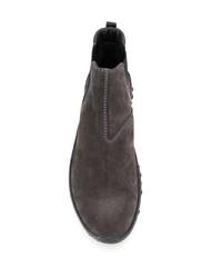 Bottines chelsea en daim marron foncé Car Shoe