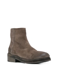 Bottines chelsea en daim marron foncé Marsèll