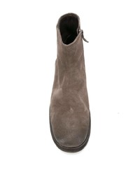 Bottines chelsea en daim marron foncé Marsèll