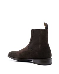 Bottines chelsea en daim marron foncé Doucal's