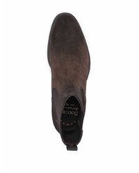 Bottines chelsea en daim marron foncé Doucal's