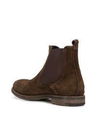 Bottines chelsea en daim marron foncé Premiata