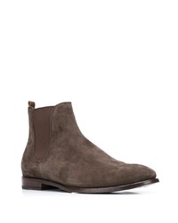 Bottines chelsea en daim marron foncé Buttero