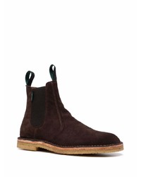 Bottines chelsea en daim marron foncé PS Paul Smith