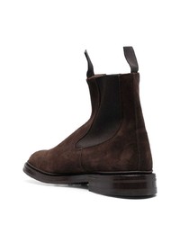 Bottines chelsea en daim marron foncé Tricker's