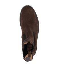 Bottines chelsea en daim marron foncé Tricker's