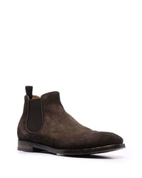 Bottines chelsea en daim marron foncé Officine Creative