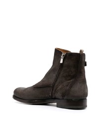 Bottines chelsea en daim marron foncé Officine Creative