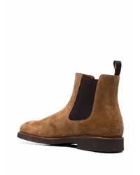 Bottines chelsea en daim marron Doucal's