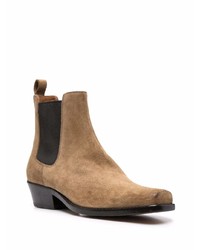 Bottines chelsea en daim marron Buttero