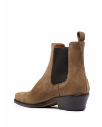 Bottines chelsea en daim marron Buttero