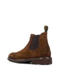 Bottines chelsea en daim marron Doucal's