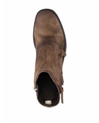 Bottines chelsea en daim marron Officine Creative