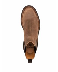 Bottines chelsea en daim marron Officine Creative