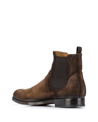 Bottines chelsea en daim marron Officine Creative