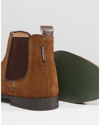 Bottines chelsea en daim marron Ben Sherman