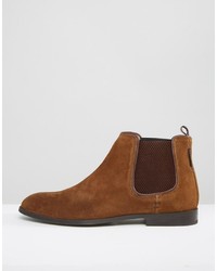 Bottines chelsea en daim marron Ben Sherman