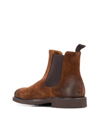 Bottines chelsea en daim marron Doucal's