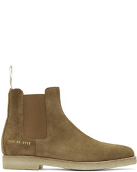 Bottines chelsea en daim marron Common Projects