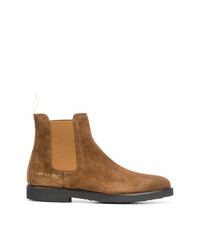 Bottines chelsea en daim marron Common Projects