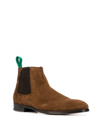 Bottines chelsea en daim marron Paul Smith