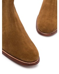 Bottines chelsea en daim marron Grenson