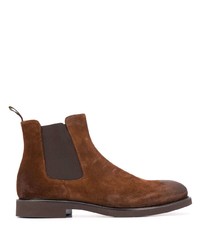 Bottines chelsea en daim marron Doucal's