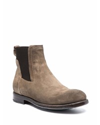 Bottines chelsea en daim marron Silvano Sassetti