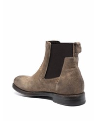 Bottines chelsea en daim marron Silvano Sassetti