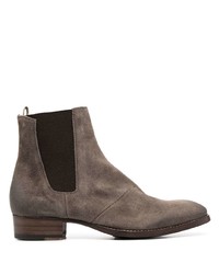 Bottines chelsea en daim marron Officine Creative