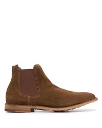 Bottines chelsea en daim marron Officine Creative