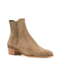 Bottines chelsea en daim marron Louis Leeman