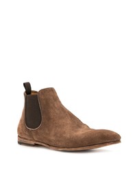 Bottines chelsea en daim marron Officine Creative