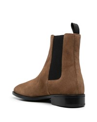 Bottines chelsea en daim marron Giuseppe Zanotti