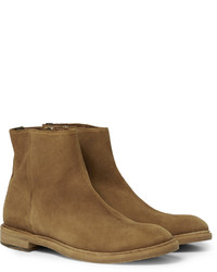 Bottines chelsea en daim marron Paul Smith