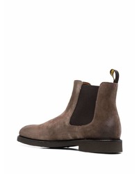 Bottines chelsea en daim marron Doucal's