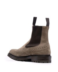 Bottines chelsea en daim marron Tricker's