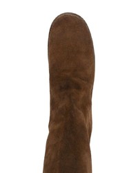 Bottines chelsea en daim marron Undercover