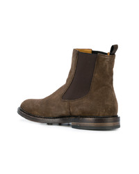 Bottines chelsea en daim marron Officine Creative