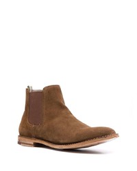 Bottines chelsea en daim marron Officine Creative