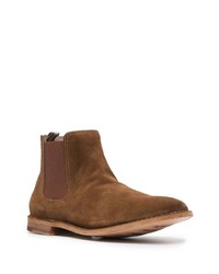 Bottines chelsea en daim marron Officine Creative