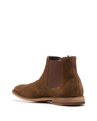 Bottines chelsea en daim marron Officine Creative